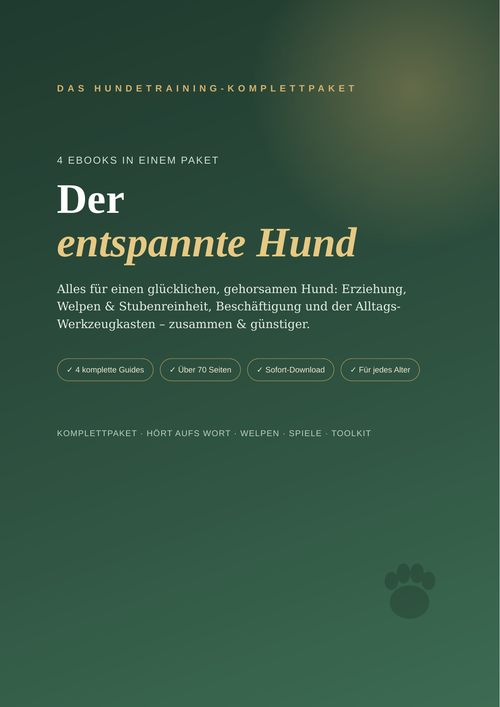 Das entspannte-Hund Komplettpaket – Alle 4 Hundetraining-eBooks | Bundle