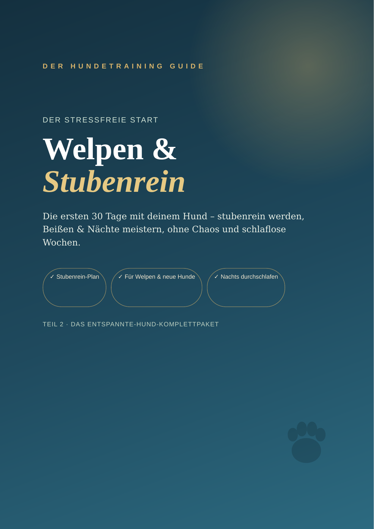 Welpen & Stubenrein – Der Schnellstart-Guide für die ersten 30 Tage | eBook