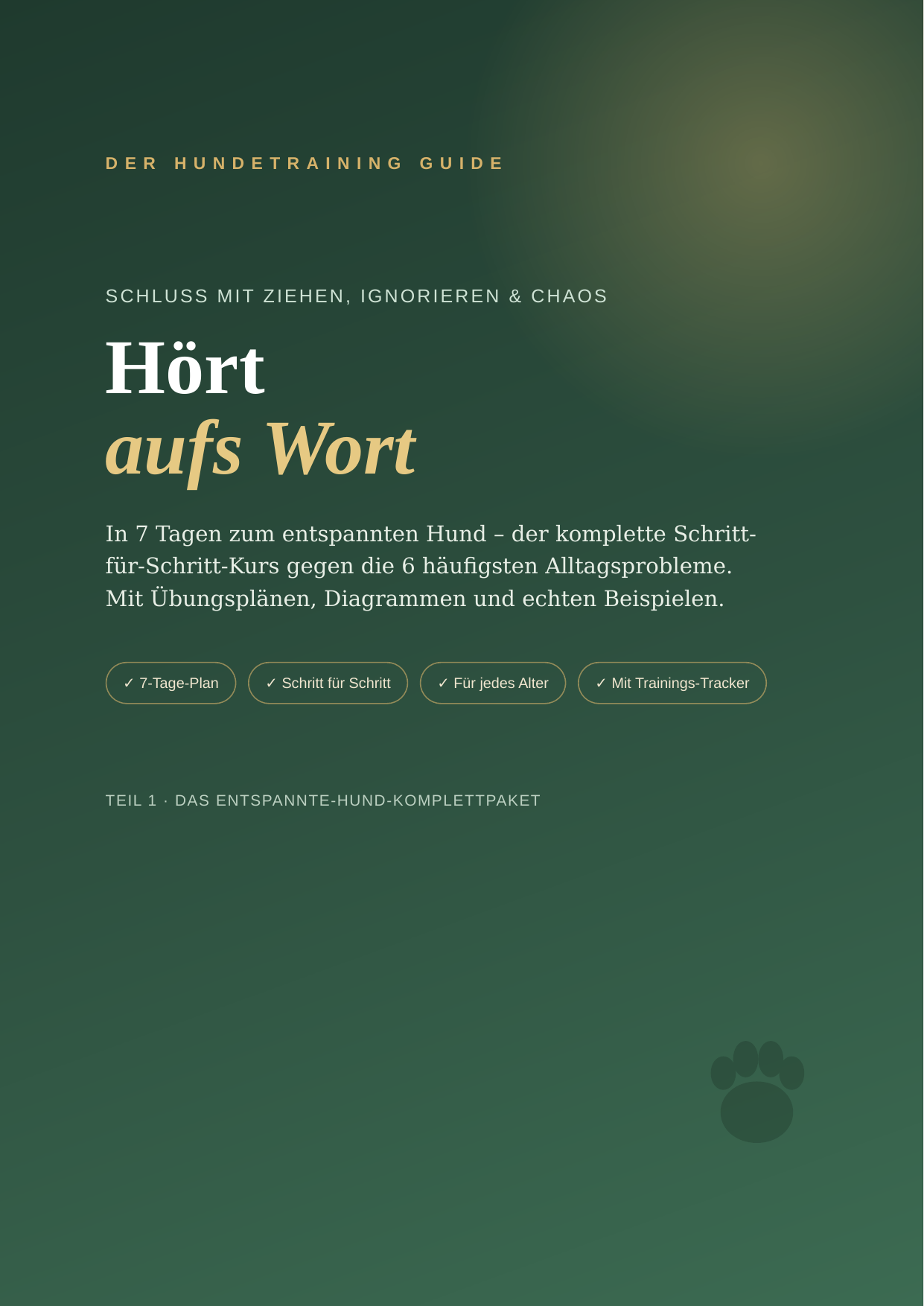 Hört aufs Wort – In 7 Tagen zum entspannten Hund